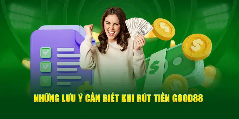 Những lưu ý cần biết khi rút tiền Good88