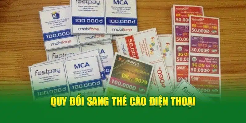 Thực hiện quy trình thêm vốn qua thẻ cào điện thoại